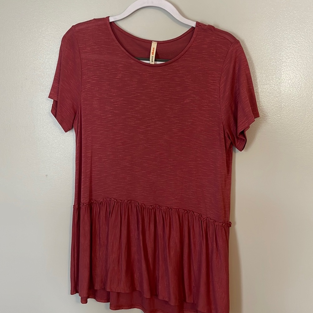 Flowy dark pink top